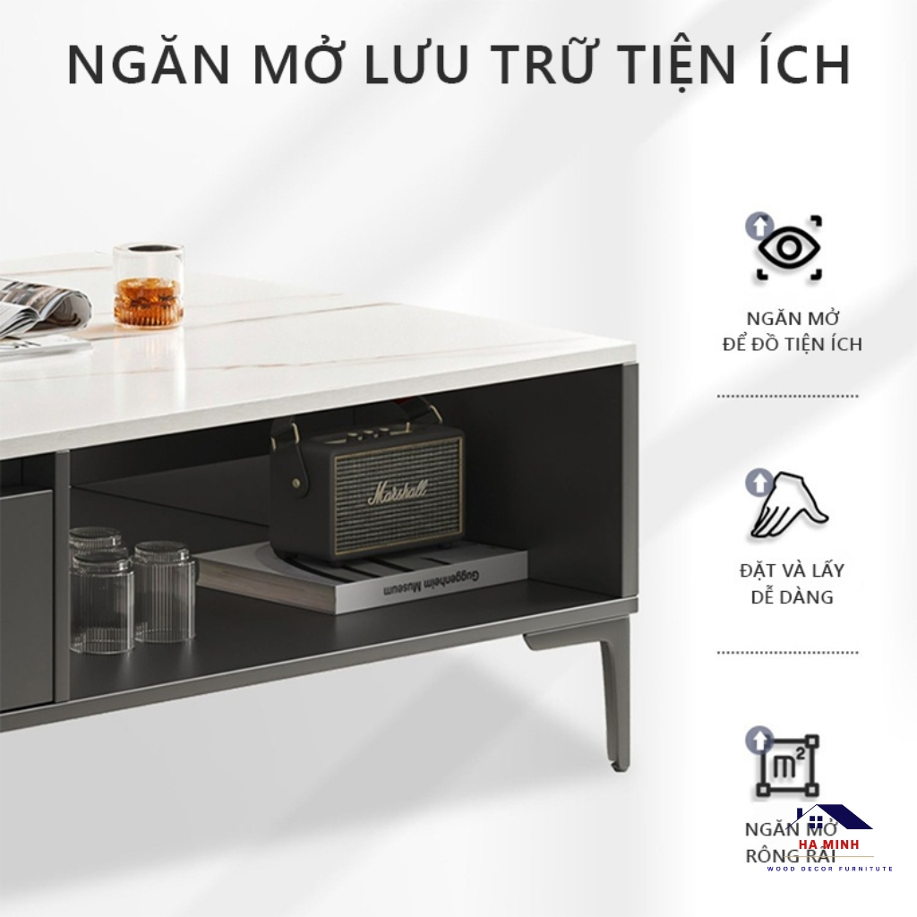 Bàn trà sofa  trang trí phòng khách, bàn nước decor phòng khách, bàn sofa phòng khách - HM296