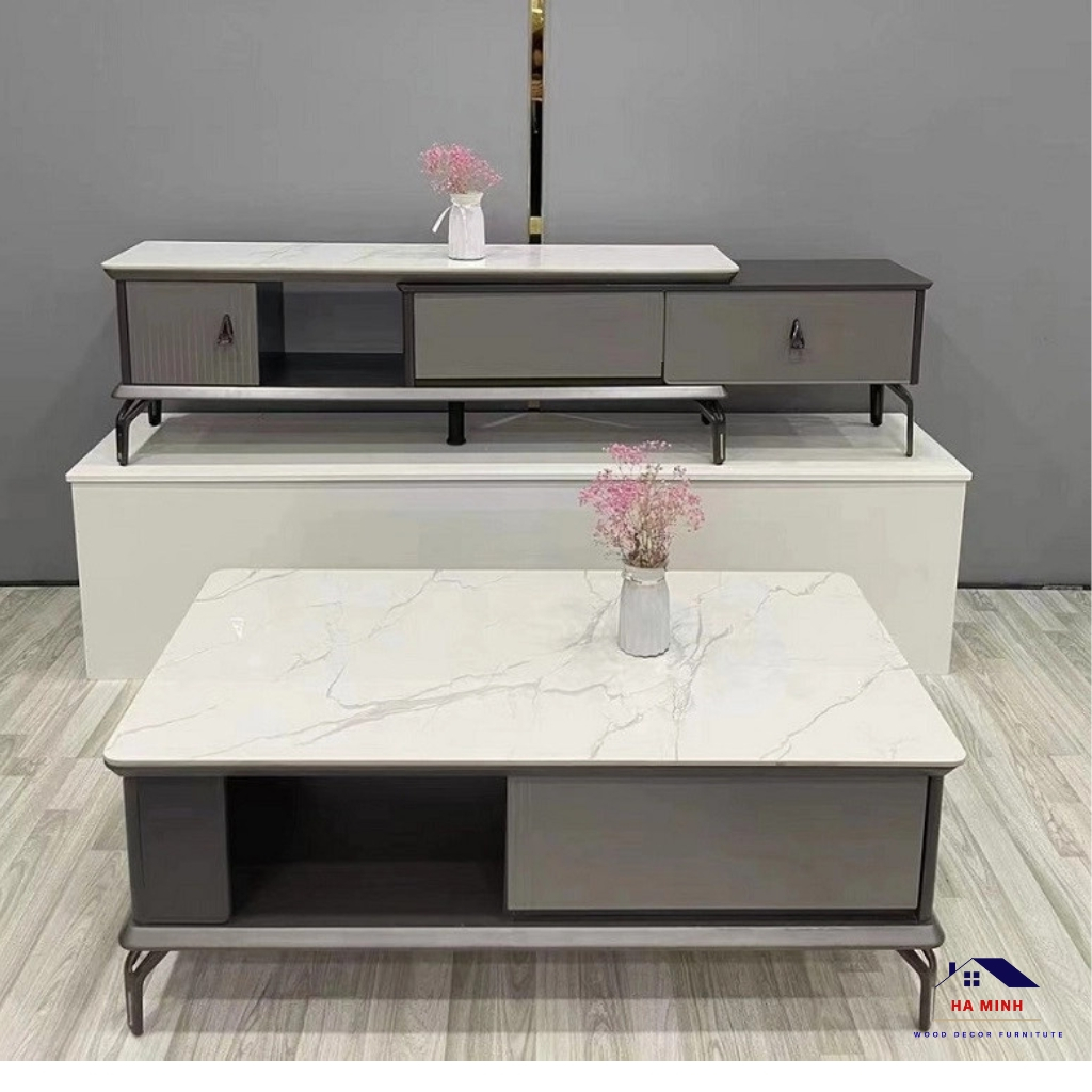 Bàn trà sofa  trang trí phòng khách, bàn nước decor phòng khách, bàn sofa phòng khách - HM296