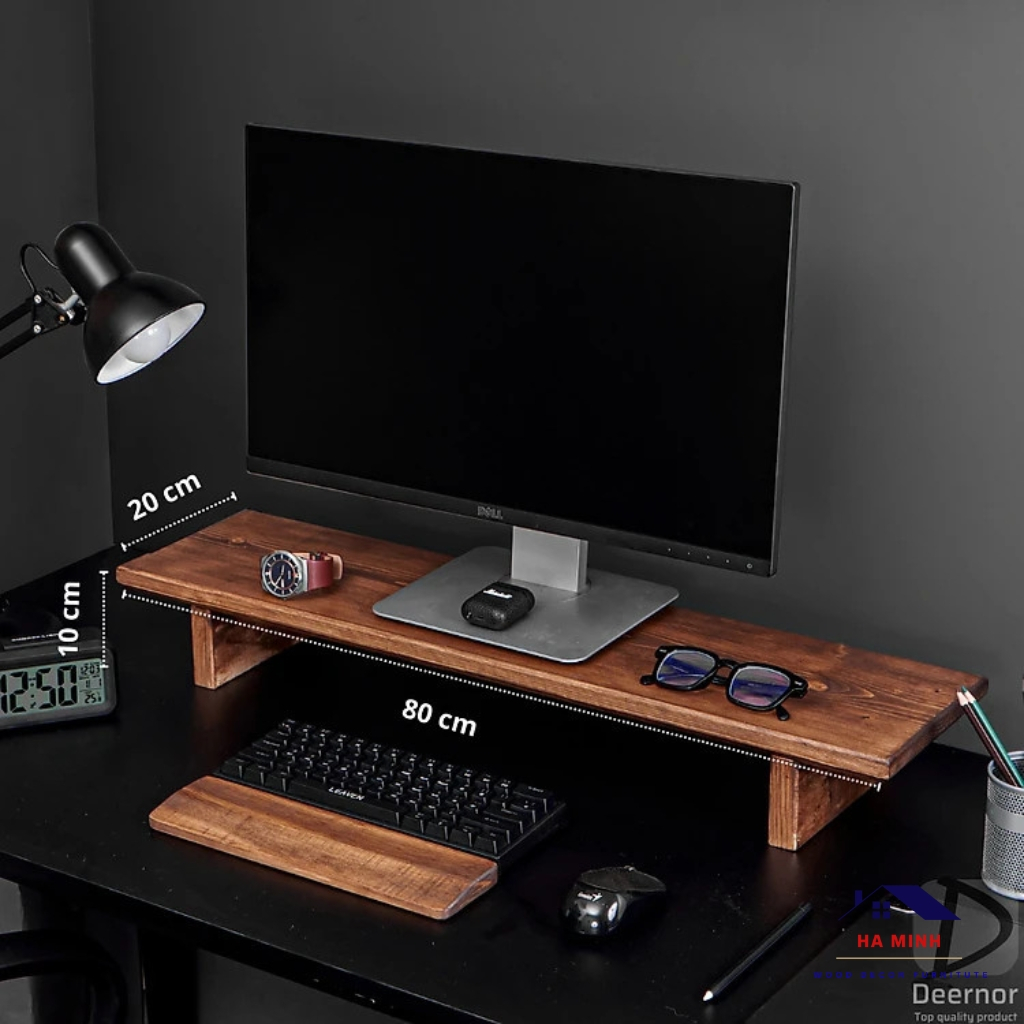 Kệ để màn hình máy tính đa năng gỗ MDF siêu bền - HM28