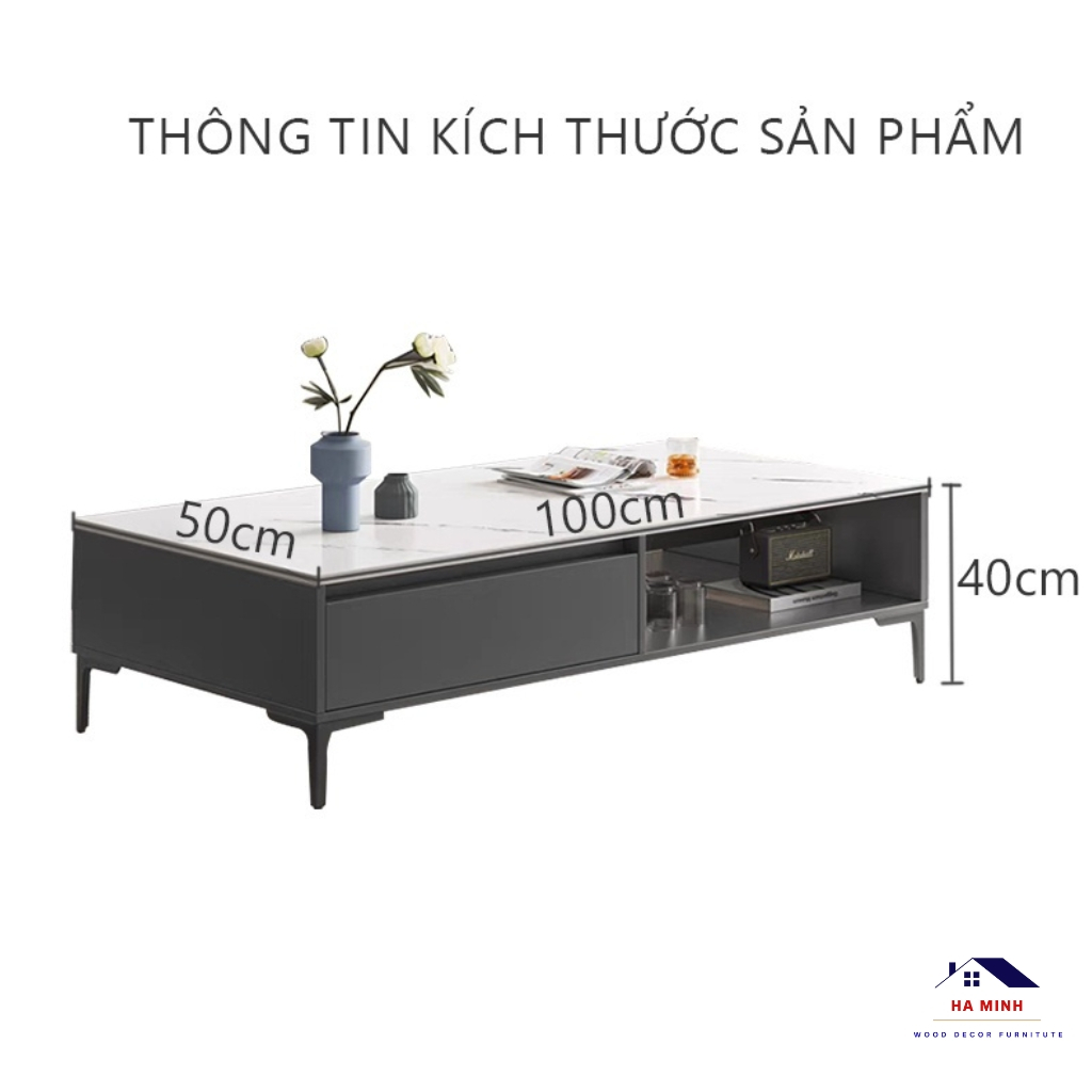 Bàn trà sofa  trang trí phòng khách, bàn nước decor phòng khách, bàn sofa phòng khách - HM296