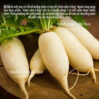 Củ cải khô 100g (Hàng loại 1, thơm, giòn, ngọt) - Thuốc bắc lãn ông