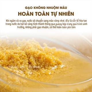 Hạt kê nếp vàng đã tách vỏ 500g, hạt kê sạch hữu cơ - Lãn Ông