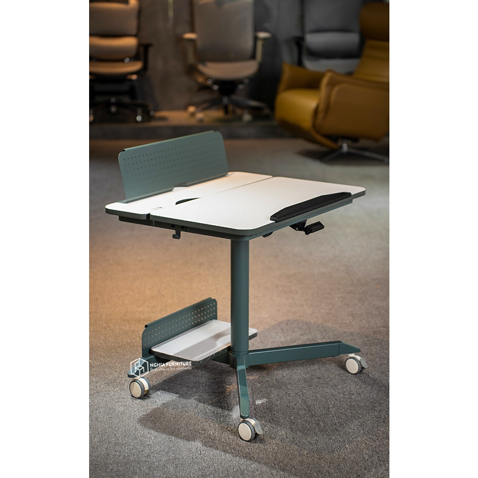 Ảnh Bàn di động TABLE LAPTOP 03 Nghia furniture - Nâng hạ 690mm - 1050mm, Di chuyển tiện lợi, Phù hợp nhà có không gian nhỏ 2