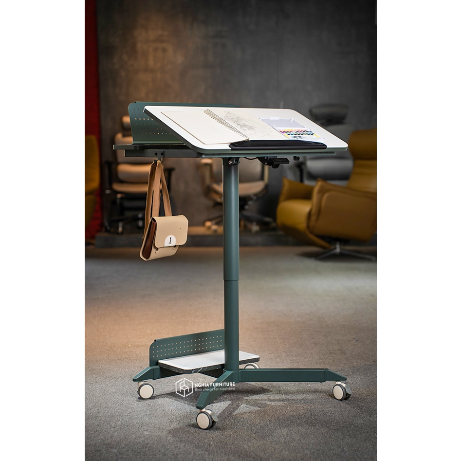 Ảnh Bàn di động TABLE LAPTOP 03 Nghia furniture - Nâng hạ 690mm - 1050mm, Di chuyển tiện lợi, Phù hợp nhà có không gian nhỏ 3