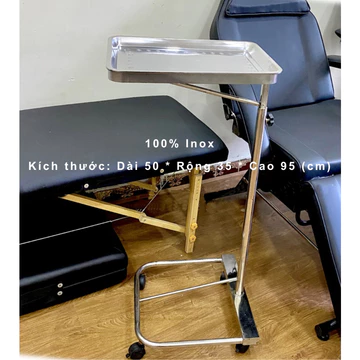 ✅ Bàn Tít Y Tế, Bàn Tít Phẫu Thuật, Xe Đẩy Y Tế, Kệ Mazo - Chất Liệu Inox Có Bánh Xe