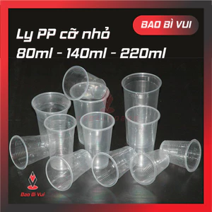 Ly cỡ nhỏ dùng 1 lần - ly nhựa tiện lợi - BAO BÌ VUI