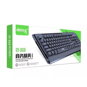 Bàn phím vi tính văn phòng chính hãng DEIOG DY-808 thiết kế công thái học chống mỏi