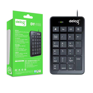 Bàn phím số mini máy tính DEIOG DY900 có dây dành cho làm việc thu ngân , tính toán hàng chính hãng