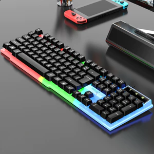 Bàn Phím Máy Tính DEIOG DY-707 Gaming LED 7 Màu Chống Nước Chơi Game LMHT Đột Kích PUBG Chính Hãng