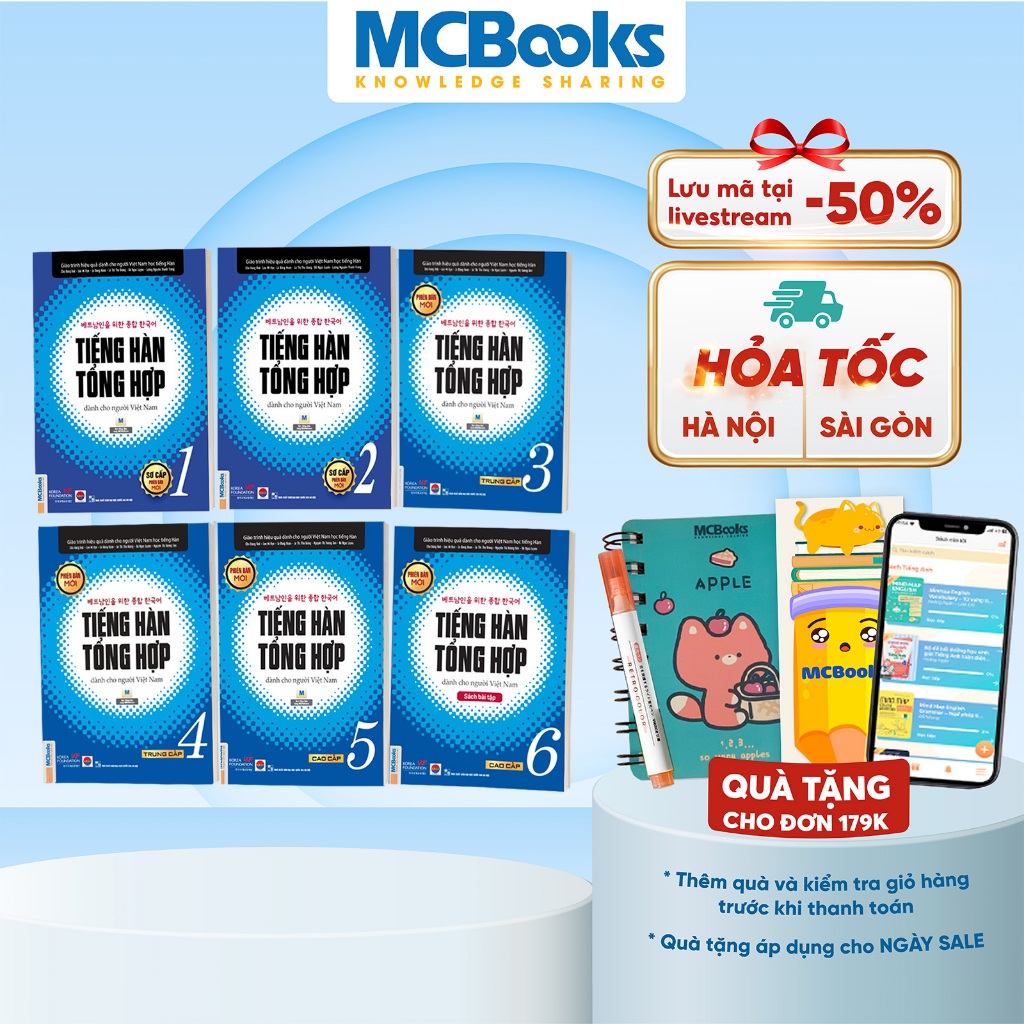 Ảnh Sách - Tiếng Hàn tổng hợp dành cho người Việt Nam - Phiên bản đen trắng (Lẻ/Combo) 2