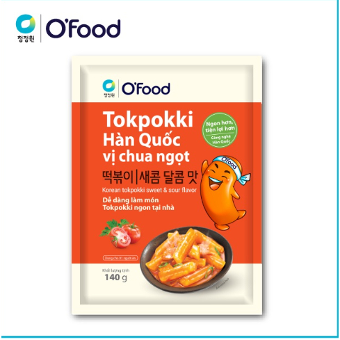 tokpokki Hàn Quốc O'food gói 140gr