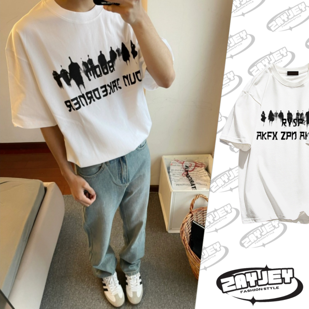 Áo Thun Nam Họa Tiết JAKE DUN DRNER JayZey Phông Tay Lỡ Chất Vải Cotton Co giãn Chuẩn Form Unisex