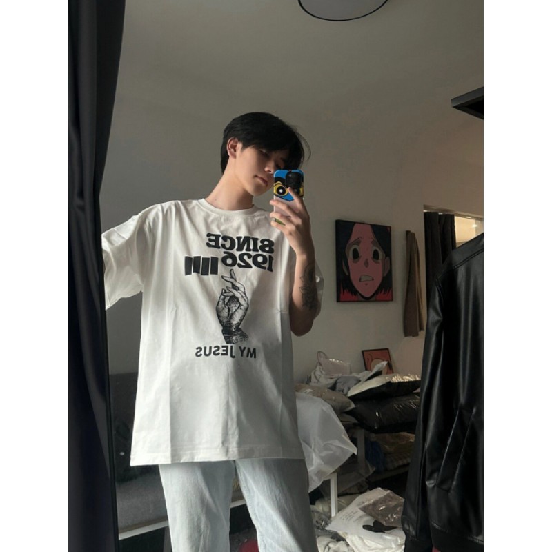 Áo Thun Nam Họa Tiết Since 1926 JayZey Phông Tay Lỡ Chất Vải Cotton Co giãn Chuẩn Form Unisex