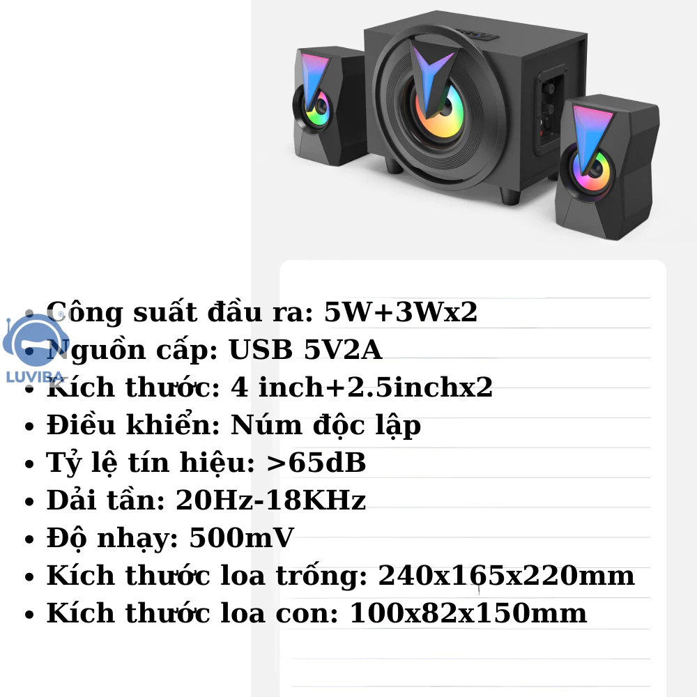 Thông số kỹ thuật loa K10