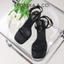 - Giày sandal cao gót mũi vuông quai dây phong cách thanh lịch màu nude cao 6cm - EB071