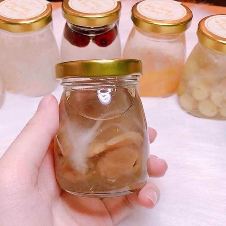 Hũ sữa chua nắp thiếc 100-150-200ml, hũ thủy tròn nắp thiếc chưng yến, sữa chua, đựng mứt, gia vị,lọ trang trí chailo170