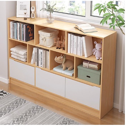 Kệ sách để sàn đa tầng thiết kế nhiều ngăn chứa đồ ,để sách tài liệu phòng làm việc - HM217