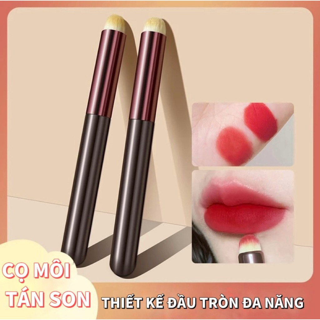 Cọ Tán Son Đầu Tròn Mềm Mịn Nhỏ Gọn Tiện Lợi Đa Năng