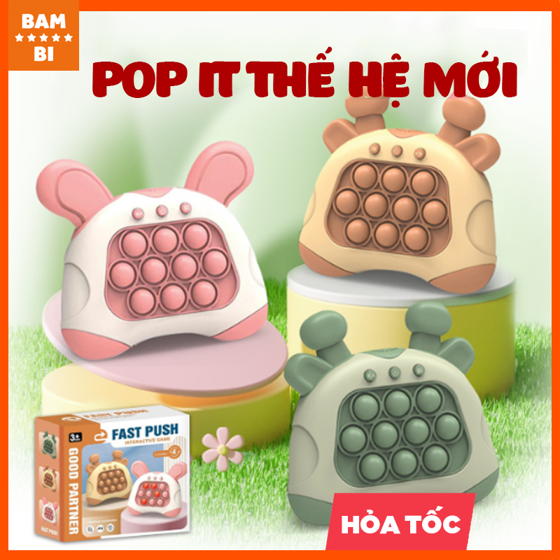 Pop it điện tử thế hệ mới, máy chơi game popit nhiều level có đèn nhạc ...