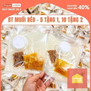 BÁNH TRÁNG MUỐI BÉO HÀNH PHI GÓI NHỎ TIỆN LỢI, GIÁ RẺ (sốt muối béo công thức riêng ngon bùi béo)