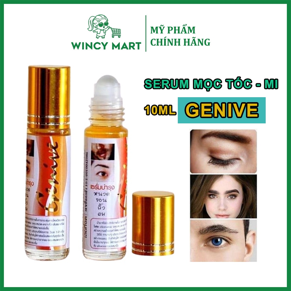 [Nội Địa Thái] Serum Lăn GENIVE Kích Mọc Râu, Lông Mi, Chân Mày 10ML ...