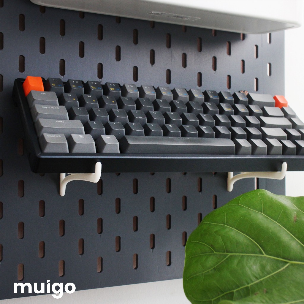 Bộ 2 móc chữ L kim loại cho bảng Pegboard Lỗ Dọc | Phụ Kiện Pegboard Đa Năng