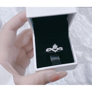 Nhẫn nữ Bạc Lopa dáng đá sang chảnh thanh lịch Lopa