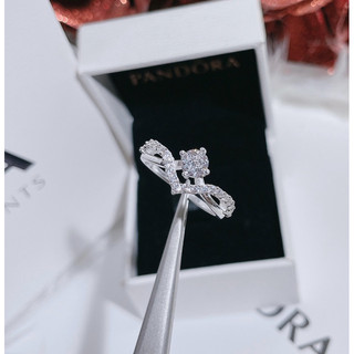 Nhẫn nữ Bạc Lopa dáng đá sang chảnh thanh lịch Lopa
