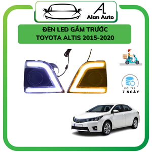 Bộ Đèn Led Gầm trước xe Toyota Altis 2015-2020, Bộ đèn led 2 bên gầm lái và phụ daylight. 2 chế độ