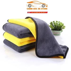 Combo 10 Khăn Lau Xe 2 Mặt Khổ 30*60 Thấm Hút Lau Xe Máy, Ô Tô