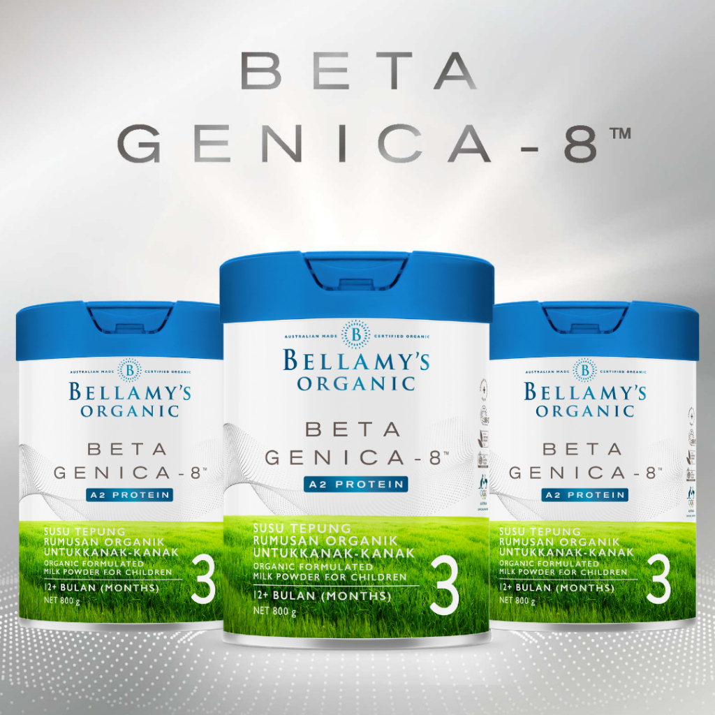 SỮA BELLAMY'S ORGANIC A2 PROTEIN BETA GENICA - 8, LON 800G ĐỦ SỐ 1,2,3 ...