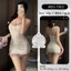 Váy ngủ 2 dây ôm body hoa nhí có đệm ngực viền ren dáng ngắn đầm ngủ tươi mát dễ thương