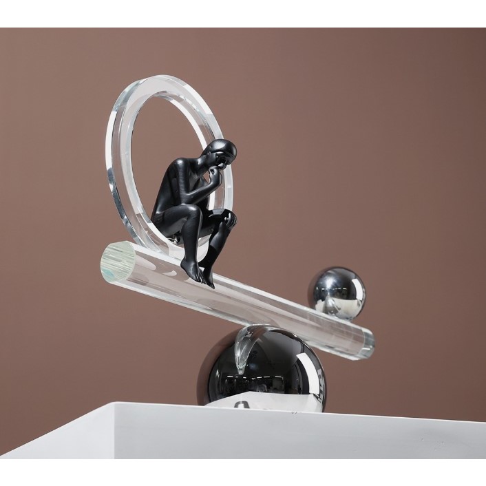 Tượng Decor Điêu Khắc Cao Cấp Trang Trí Nhà Cửa Phòng Khách Bàn Làm Việc Trừu Tượng Phong Cách Châu Âu