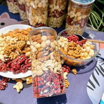 500gr Mix Hạt dinh dưỡng 5 loại hạt không yến mạch dinh dưỡng