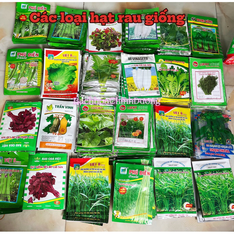 Hạt rau giống các loại(giống đẹp,tốt) | Shopee Việt Nam