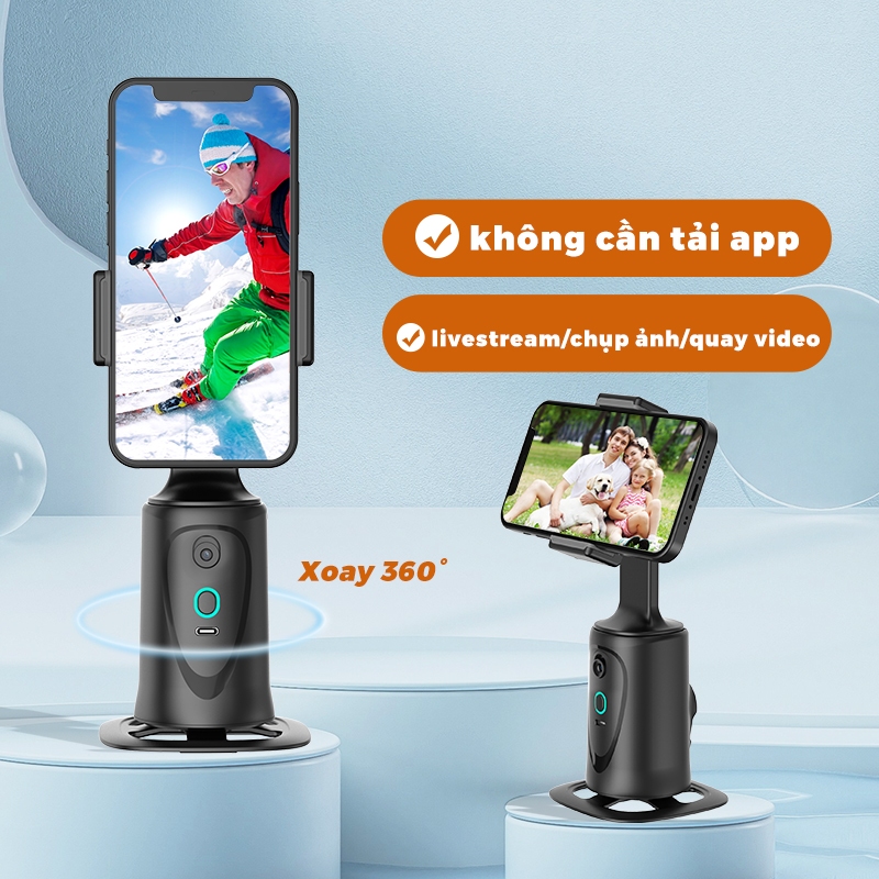 Giá Đỡ Điện Thoại Gimbal YL02 - quay video 360 °- tự động theo dõi khuôn mặt  - Chính Hãng HD Design