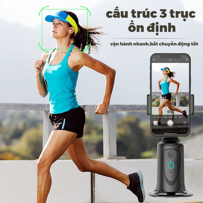 Giá Đỡ Điện Thoại Gimbal YL02 - quay video 360 °- tự động theo dõi khuôn mặt  - Chính Hãng HD Design