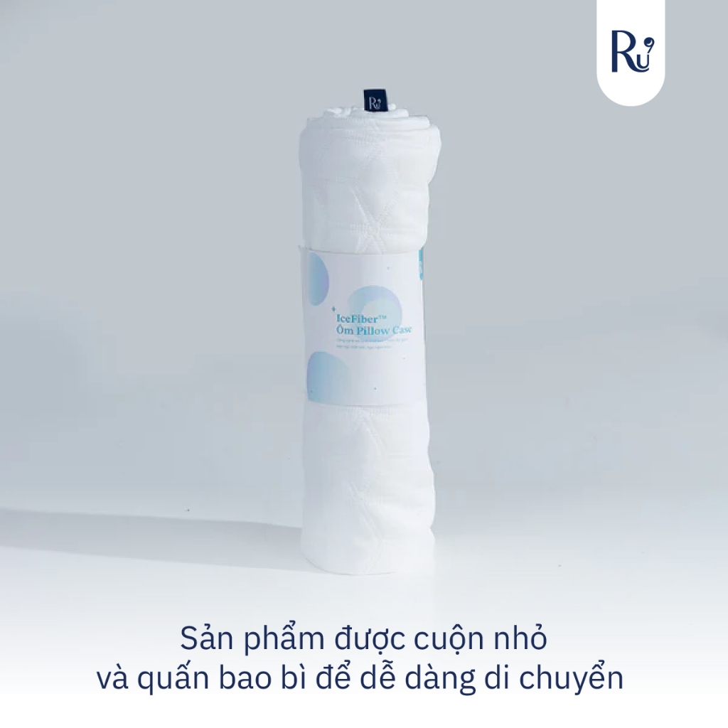 Ảnh Vỏ Gối Ôm IceFiber™ Ru9 Mát Lạnh - Công Nghệ Sợi Lạnh Mang Lại Cảm Giác Ôm Thoải Mái, Mát Mẻ 4