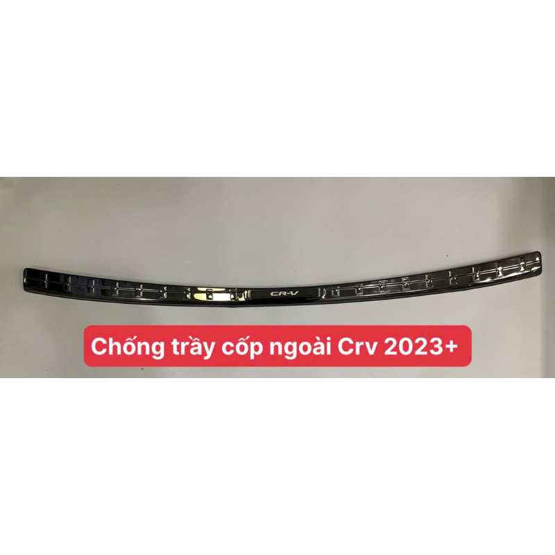 Ốp chống trầy cốp xe Honda Crv 2023-2024, Mẫu hợp kim Titan,Chống xước, chống trượt hiệu quả
