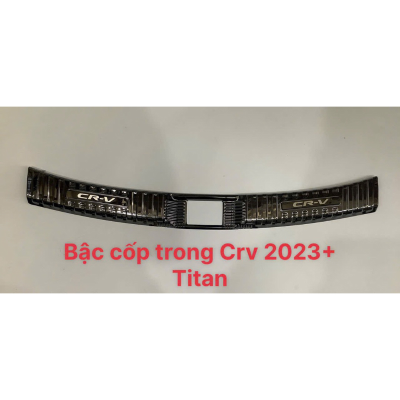 Ốp chống trầy cốp xe Honda Crv 2023-2024, Mẫu hợp kim Titan,Chống xước, chống trượt hiệu quả