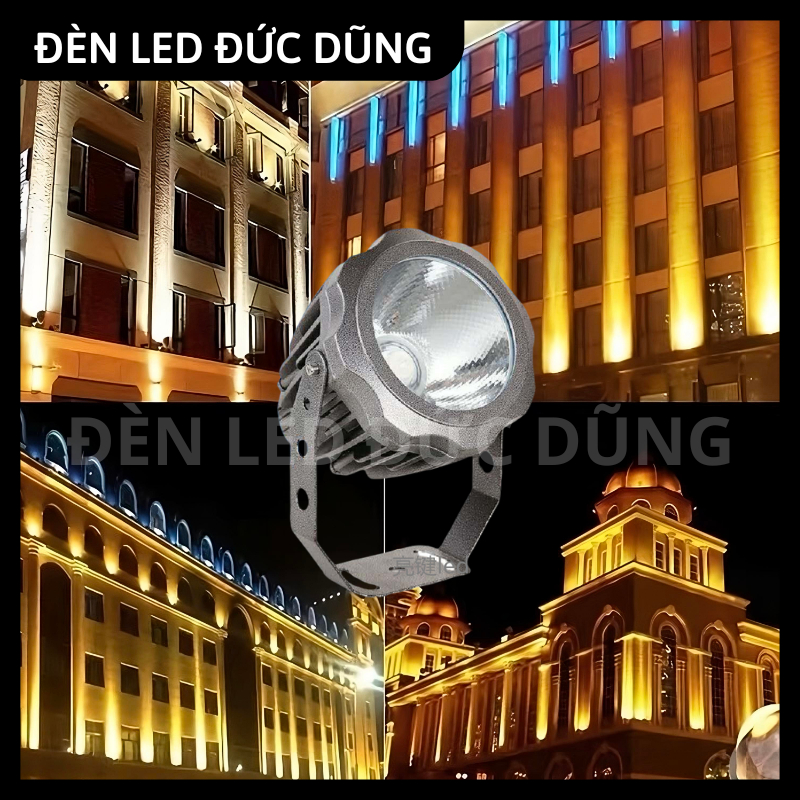Đèn Rọi Cột 10W, 20W, 30W chống nước ngoài trời - rọi cỏ, biển quảng ...