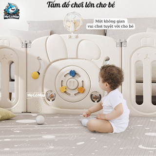 Quây Cũi Nhựa Gấp Gọn Pakey Thỏ TẶNG 100 BÓNG, Quây Nhựa Cho Bé Cao Cấp Kết Hợp 2 Đế Chắc Chắn