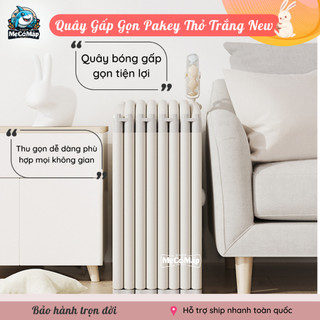 Quây Cũi Nhựa Gấp Gọn Pakey Thỏ TẶNG 100 BÓNG, Quây Nhựa Cho Bé Cao Cấp Kết Hợp 2 Đế Chắc Chắn