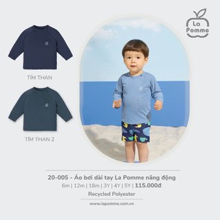 La pomme SS2024 Áo bơi dài tay La Pomme năng động cho bé