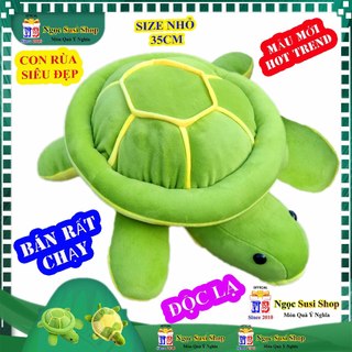 NHƯ THẬT] THÚ NHỒI BÔNG CON RÙA SIZE NHỎ 35CM MẪU MỚI HOT HIT - gấu bông đồ chơi doll toy búp bê HÀNG TREND NGỌC SUSI