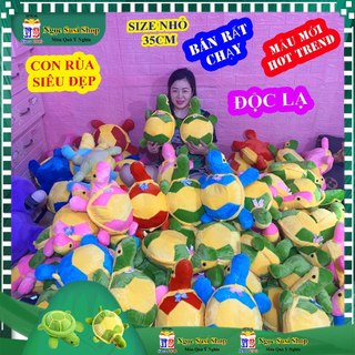 NHƯ THẬT] THÚ NHỒI BÔNG CON RÙA SIZE NHỎ 35CM MẪU MỚI HOT HIT - gấu bông đồ chơi doll toy búp bê HÀNG TREND NGỌC SUSI