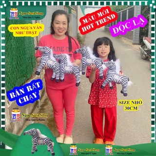[ĐỘC LẠ] GẤU BÔNG CON NGỰA VẰN 3D ĐẸP NHƯ THẬT SIZE NHỎ 30CM - thú bông đồ chơi doll toy búp bê HÀNG ĐỘC NGỌC SUSI