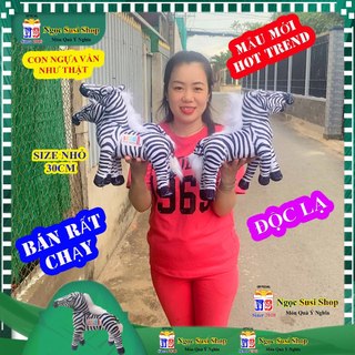 [ĐỘC LẠ] GẤU BÔNG CON NGỰA VẰN 3D ĐẸP NHƯ THẬT SIZE NHỎ 30CM - thú bông đồ chơi doll toy búp bê HÀNG ĐỘC NGỌC SUSI