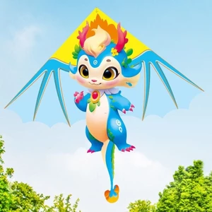 Diều tam giác Rồng cute 140cm mẫu mới 2024 in hiệu ứng 3D diều trẻ em in độ nét cao dễ bay trong gió D006