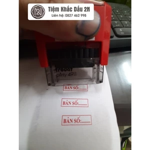 Con dấu BẢN SỐ (Chuẩn thông tư 24 Bộ Công An)
